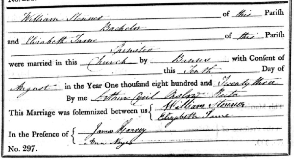 1823 marriage