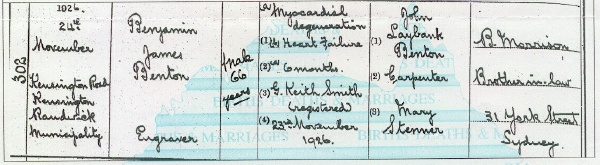 1926 death